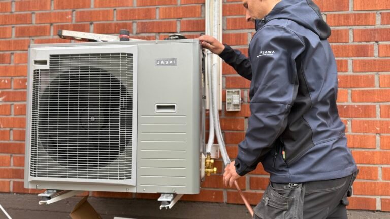 Jäspi vesi-ilmalämpöpumppu asennus vanhaan omakotitaloon